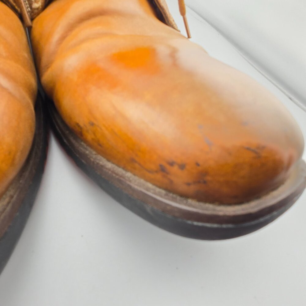 Steve Madden Men’s Light Tan Dress Shoes P-Never | Size 8.5 | Pre-Owned Classic - Picture 5 of 12